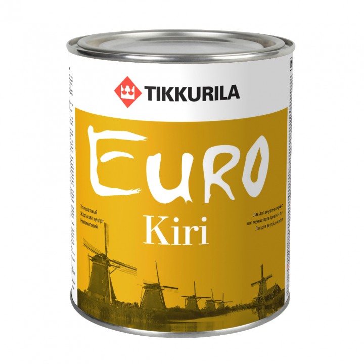 TIKKURILA EURO KIRI лак износостойкий для паркетных и деревянных полов и лестниц