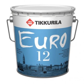 TIKKURILA EURO 12 краска интерьерная стойкая к мытью для стен и потолков
