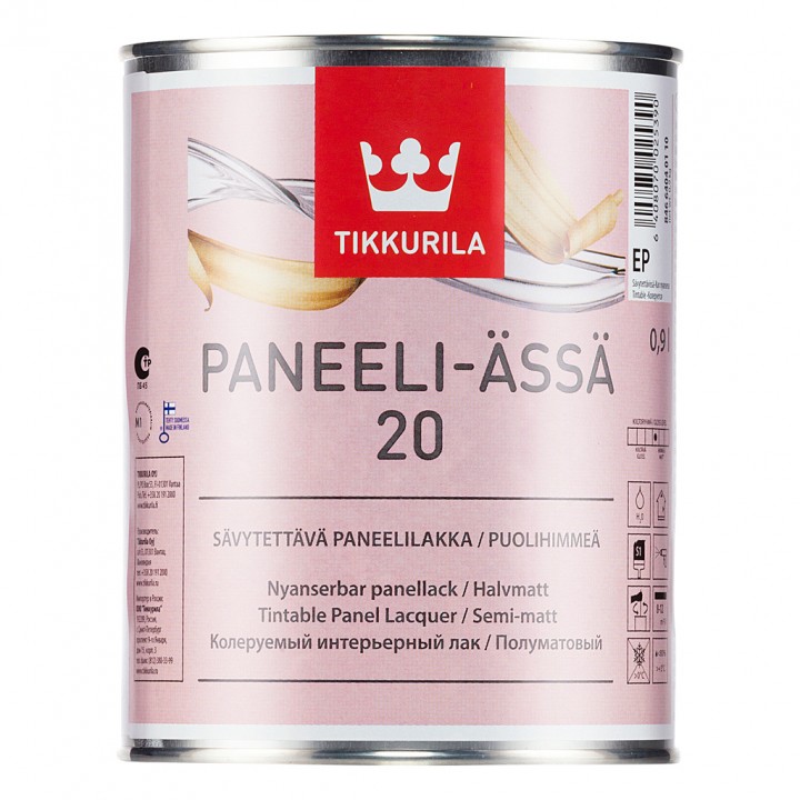 TIKKURILA PANEELI-ASSA 20 лак для деревянных панелей полуматовый