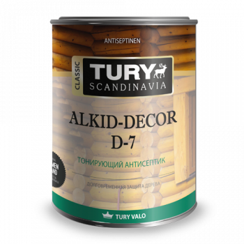 TURY D-7 ALKID-DEKOR тонирующий антисептик